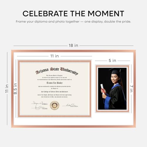 11x18 Rose Diploma Frame (2 Count)