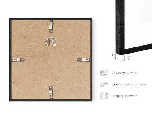 Black Oak Wood 10x10 Picture Frames (15 Count)