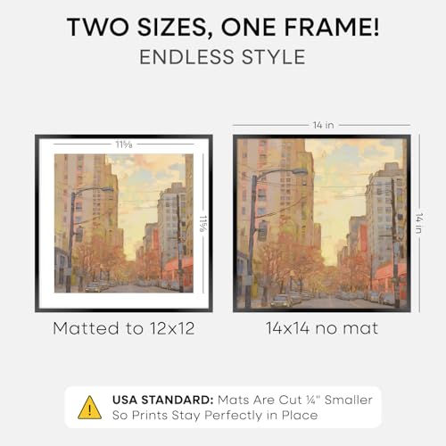 14x14 Black Picture Frame