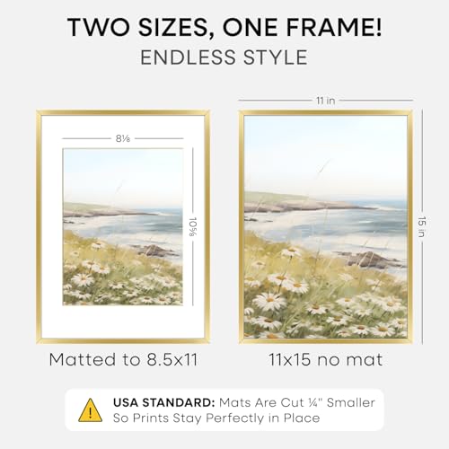11x15 Gold Picture Frame (3 Count)