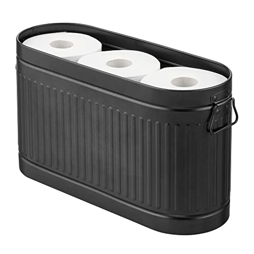 Large Steel Free Standing Toilet Paper Organizer (6 Count)