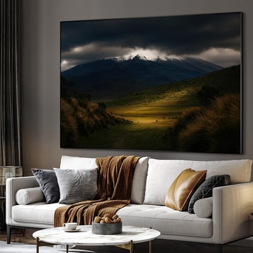 36"x46" Extra Large Framed Wall Art Majestic Snow