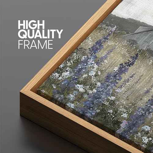 Extra Large Framed Canvas Print Wall Art Rustic Farmhouse Landscape Barn