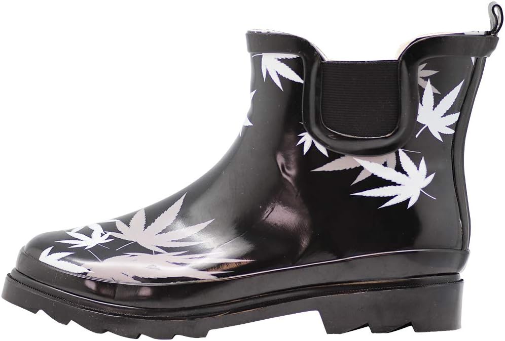NORTY - Womens Ankle Rain Boots - Ladies Waterproof Winter Spring Garden Boot runs ½ size large
