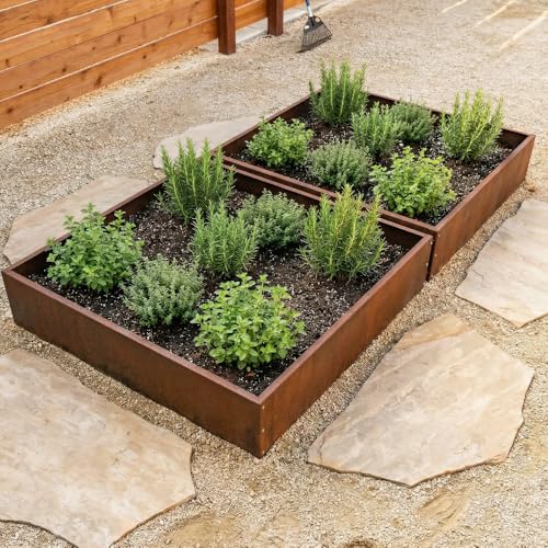 Corten Steel Outdoor Planter Box