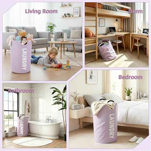 115L Collapsible Laundry Bag with Handle