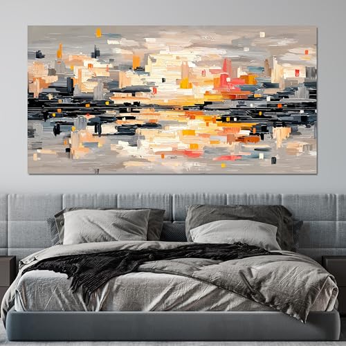 Abstract Wall Art Decor Large Wall Art for Living Room Abstract Canvas Art Wall Decor Modern Colorful Wall Art Prints Canvas Wall Art Pictures Artwork for Walls Bedroom Office Decor 29" X 58"