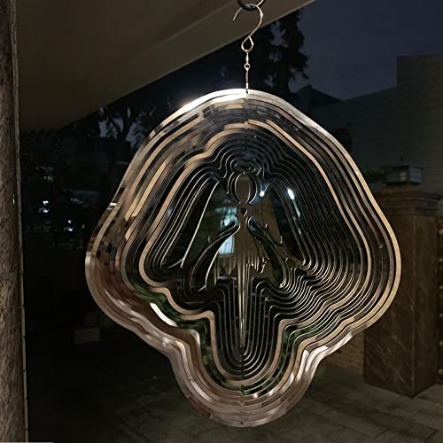 Reflective Angel Wind Spinners Outdoor Garden Decor