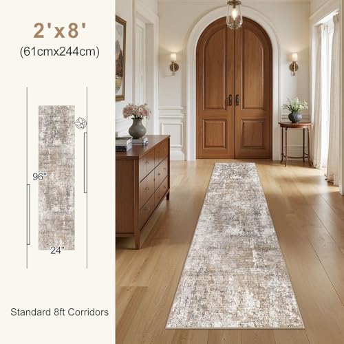 2x8 Washable Runner Rug for Hallway (16 Sq Ft)