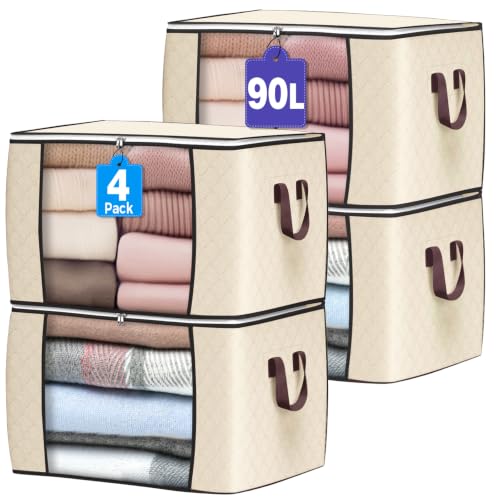 90L Large Storage Bags (6 Count)