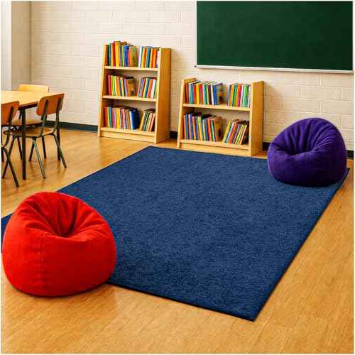 Soft & Colorful 8' x 8' Kids Classroom Area Rug
