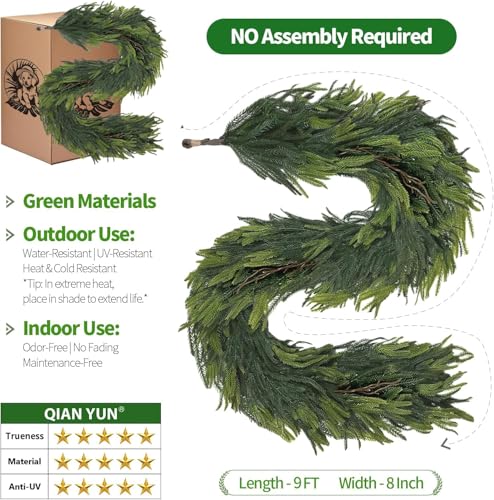 6FT Artificial Norfolk Pine Garland (6 Foot)
