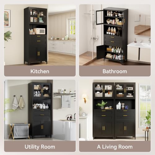 71" Kitchen Pantry Cabinet