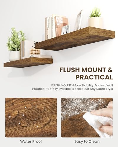 30" Floating Shelves for Wall (2 Count)