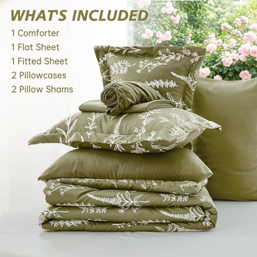 Olive Green Full Comforter Set