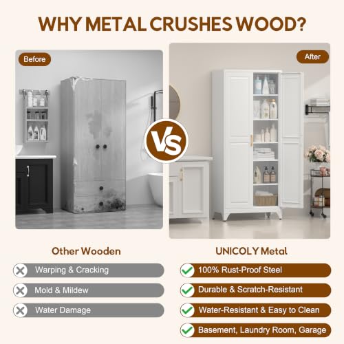 75" Kitchen Pantry Cabinet