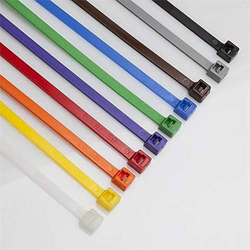 4 Inch Yellow Zip Ties (100 Pieces) 18lb Strength, Nylon Cable Wire Ties