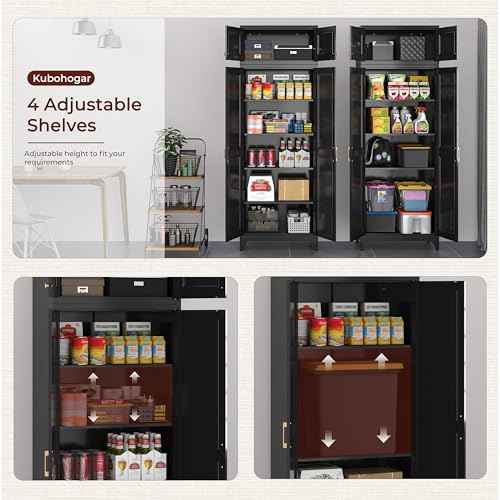 90" Tall Metal Storage Cabinet
