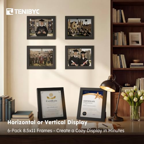 8.5 by 11 picture frame 6 Pack (6 Count)