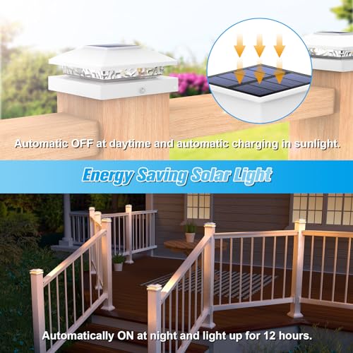 4x4 Solar Post Cap Lights (6 Count)