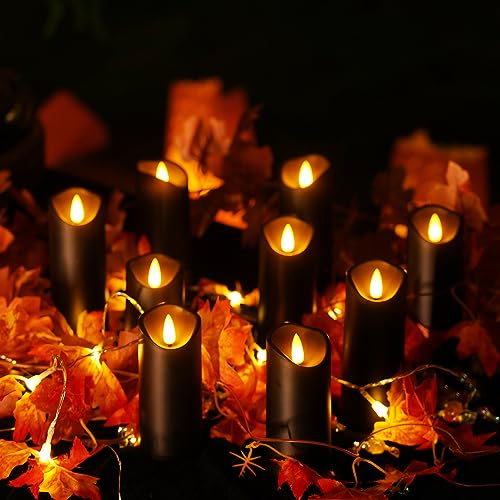 Black Flameless Candles (9 Count)