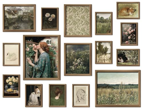 16 PCS Vintage Wall Art Decor (16 Count)