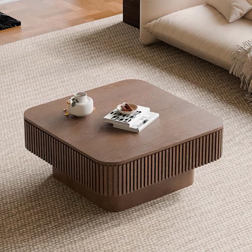 Square Small Coffee Table with Storage
