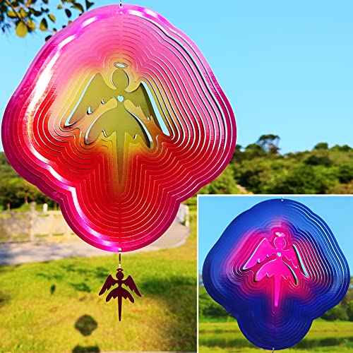 12in Angel Wind Spinner Outdoor Garden Decor Gifts for Women Mom Wife