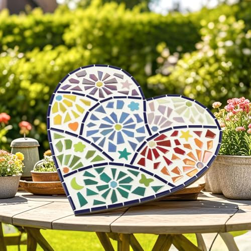 Mixed Green Glass Mosaic Tiles for Crafts Bulk