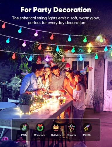 Color Changing Globe String Lights (33 Foot)