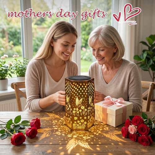 Hummingbird Solar Lantern 2Pack Gifts for Women Mom Grandma