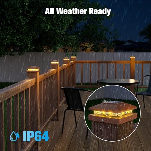 4x4 Solar Post Cap Lights (6 Count)