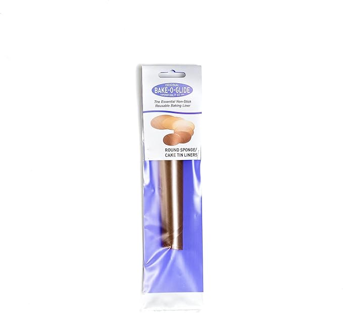 Bake-O-Glide Reusable Non-Stick Pre Cut Circles, Woven Glass Fabric Coated in 100% PTFE, Brown, 12-Inch
