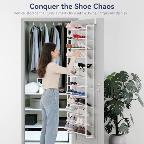 36 Pair Over The Door Shoe Organizer