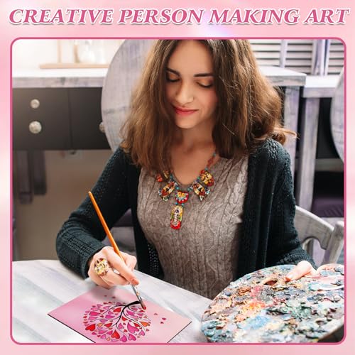 10 Pieces Large Valentine's Day Unfinished Wood Crafts to Paint for Adults