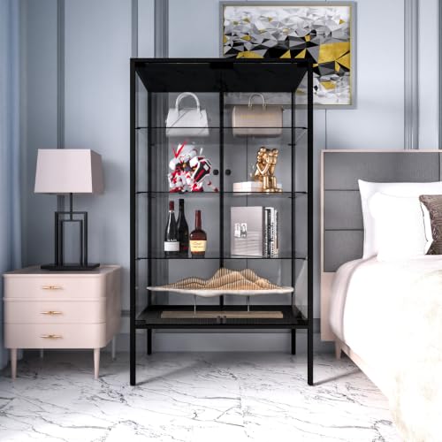 Iron Frame Glass Display Cabinet