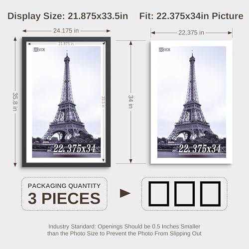 22.375x34 Poster Frames 3 Pack (3 Count)