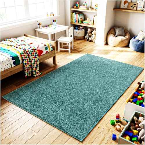 Soft & Colorful 4' Round Kids Classroom Area Rug (16 Sq Ft)