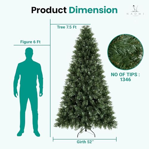 7.5 ft Full Body Unlit Artificial Christmas Tree