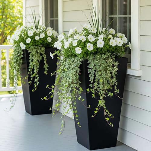 Garden Large 28 in.Tall Planters Set of 2 for Indoor and Outdoor (2 Count)