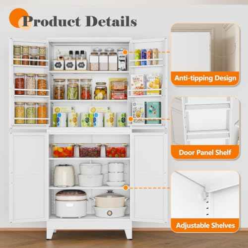 74.8" Tall Metal Food Cabinet