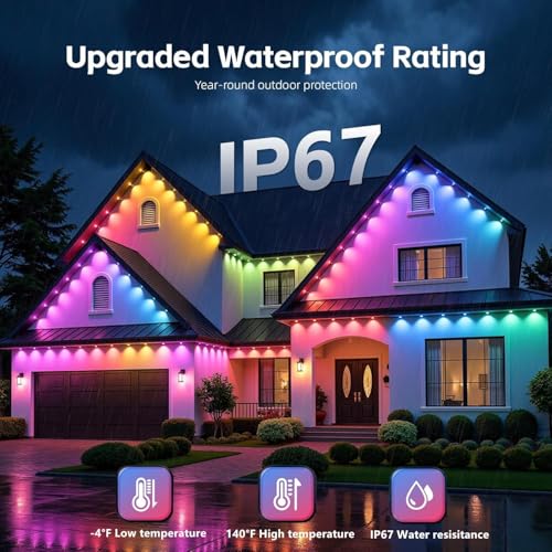 300FT Permanent Outdoor Lights for House