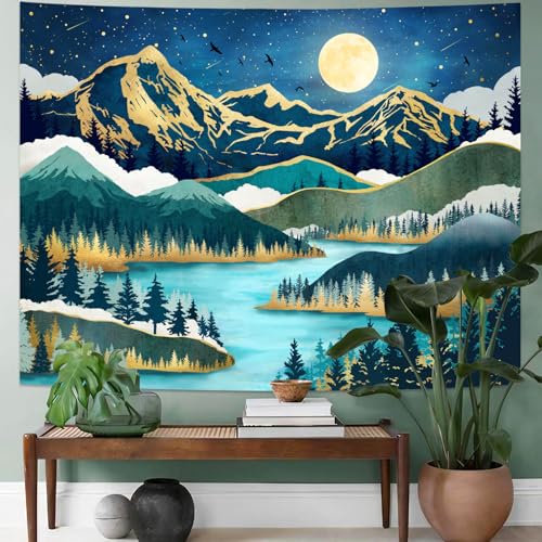 Mountain Moon Tapestry