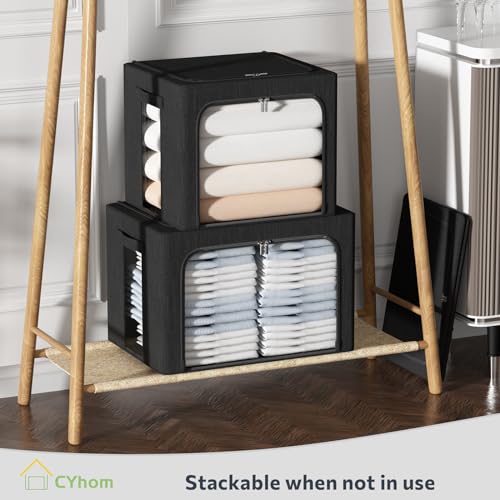 Clothes Storage Bins Box (2 Count)