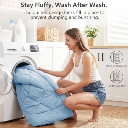 Queen Comforter Set with Sheets Baby Blue
