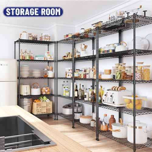5 Tier 1010LBS Adjustable Narrow Storage Shelves