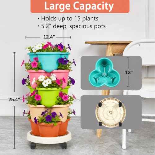 5 Tier Vertical Garden Planter (5 Count)