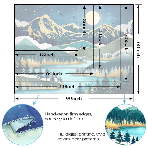 Mountain Moon Tapestry