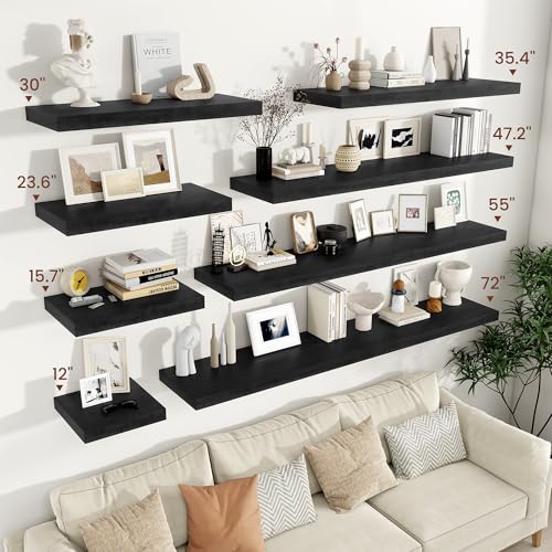 Deep Floating Shelves 36x12” Set of 2 (2 Count)