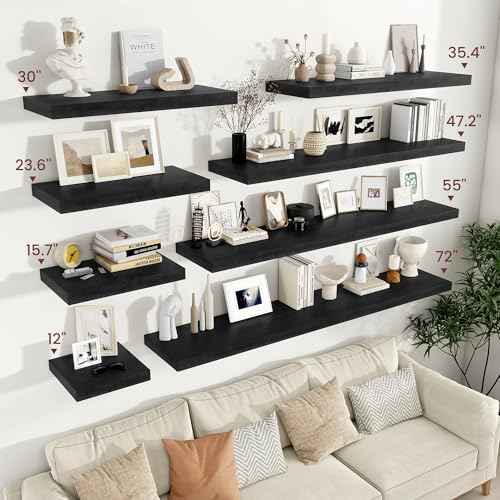 Deep Floating Shelves 48x12” Set of 2 (2 Count)
